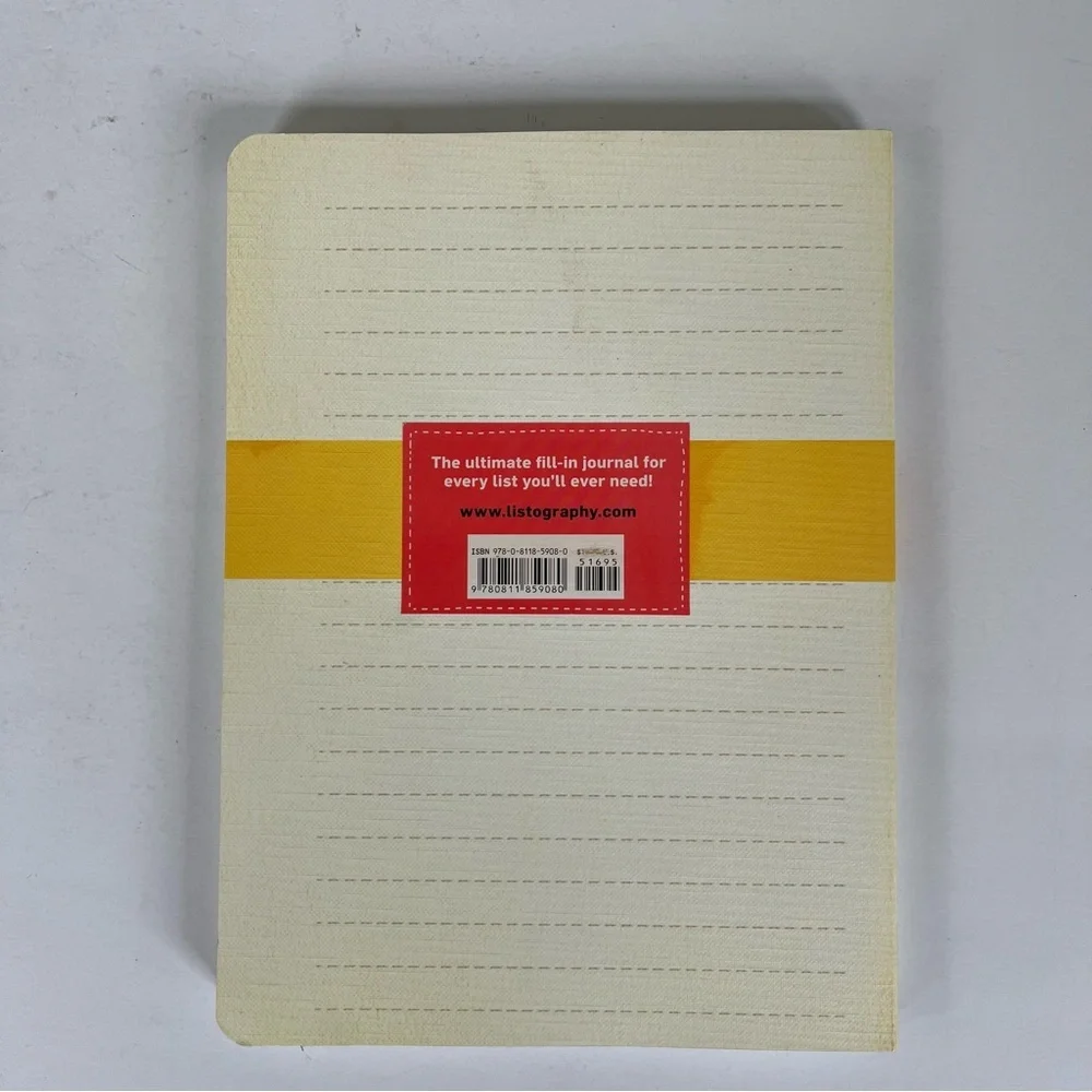 Listography Your Life in Lists Journal - Reflective Notebook